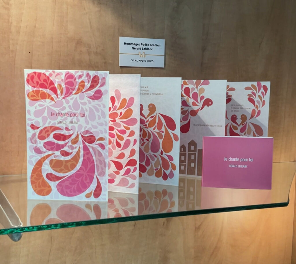 LIVRE RENDANT HOMMAGE AU POÈTE ACADIEN GÉRAID LE BLANC